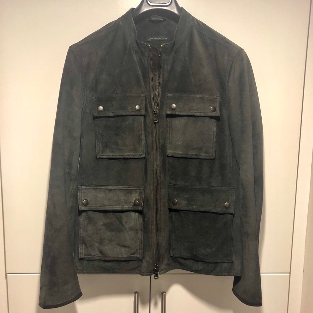 John Varvatos Star USA Leather Jacket Size M